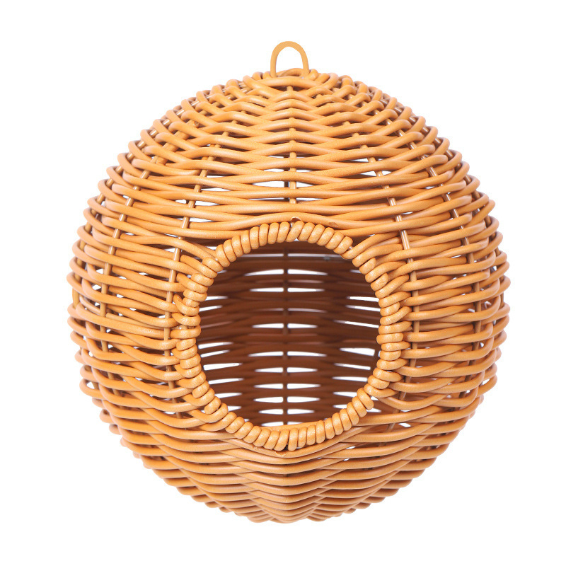 Висящо гнездо за папагал, ратан, гнездо за птици, ратаново устойчиво на ухапване, лятно, четири сезона, универсален диван, божур, Xuanfeng, гнездо за спане от тигрова кожа