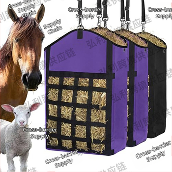 Kis széna- és gyomtároló táska lovaknak, Oxford szövetből készült kopásálló szalmazsák, szénazsák, szalmazsák kisállatoknak