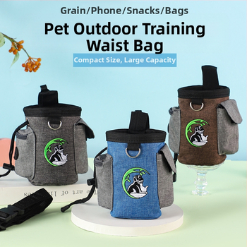 Τσάντα εκπαίδευσης κατοικίδιων ζώων Επαγγελματική τσάντα μέσης εκπαίδευσης σκύλων Τσάντα με είδη εκπαίδευσης για περπάτημα σκύλου Τσάντα τροφής για σκύλους Φορητή τσάντα τροφής για σκύλους