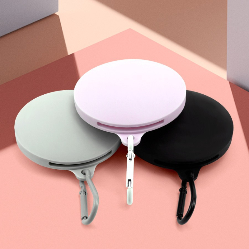 Väike kaasaskantav koeratoidukott õues kasutatavate koerte treeningkott peenest silikoonist koeratoidukott ümmargune veekindel kulumiskindel koeratoidukott