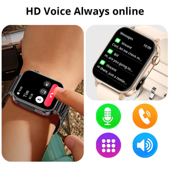 Colmi P80 Ceas inteligent de tip C Health Manager Lanternă Bluetooth pentru apeluri Potrivit pentru IP67 Rezistent la apă