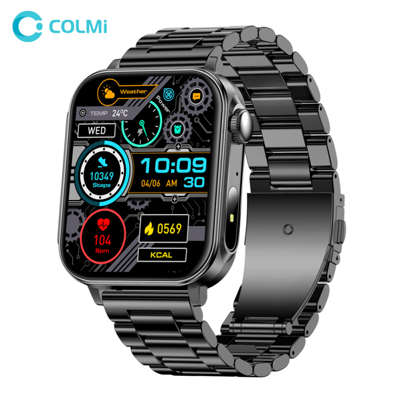 Colmi P80 Ceas inteligent de tip C Health Manager Lanternă Bluetooth pentru apeluri Potrivit pentru IP67 Rezistent la apă