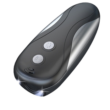 Gamyklinis ultragarsinis šunų vairavimo įrenginys, stiprios šviesos blykstės kambarys lauke, nešiojamas naminių gyvūnėlių lojantis šuo, yra sandėlyje