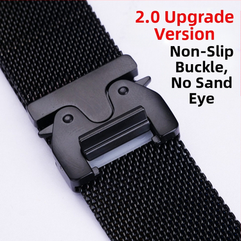 Κατάλληλο για το Apple Watch Strap S11, Επίσημο, Νέο Milanese Umbrella Buckle, Ανοξείδωτο Ατσάλι, Λουράκι S10