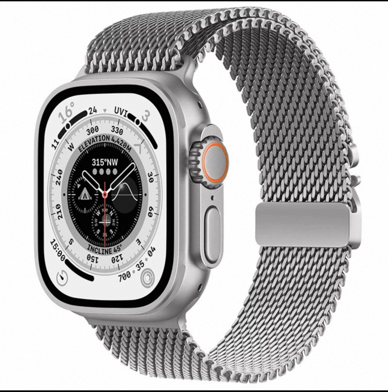 Apple Watch Strap S11 hivatalos új milánói esernyőcsat rozsdamentes acél S10 szíjhoz alkalmas
