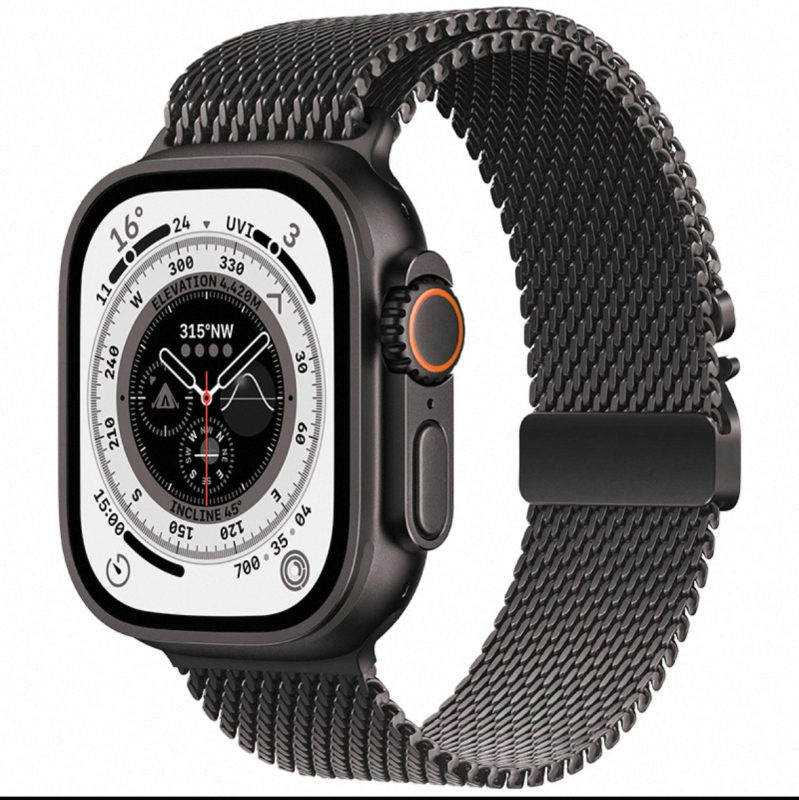Apple Watch Strap S11 hivatalos új milánói esernyőcsat rozsdamentes acél S10 szíjhoz alkalmas