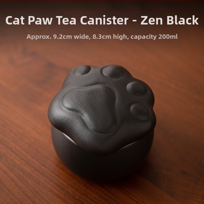 Loominguline armas lemmikloomade teekann, kassilõbus kivinõude teeladu, niiskuskindel keraamiline väike suletud hoiukann, mini teekann