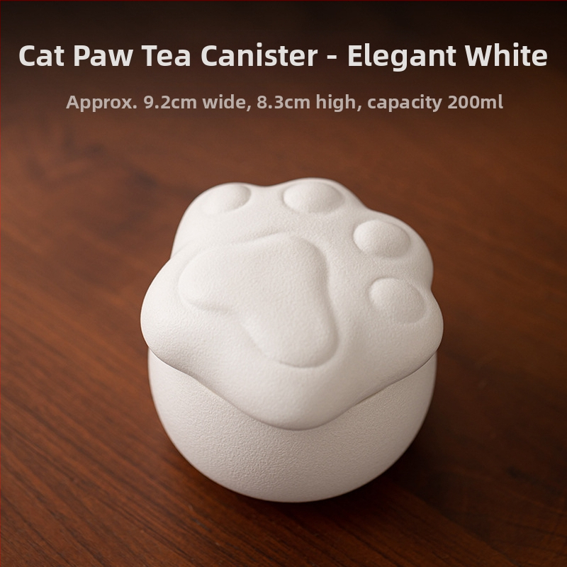 Loominguline armas lemmikloomade teekann, kassilõbus kivinõude teeladu, niiskuskindel keraamiline väike suletud hoiukann, mini teekann