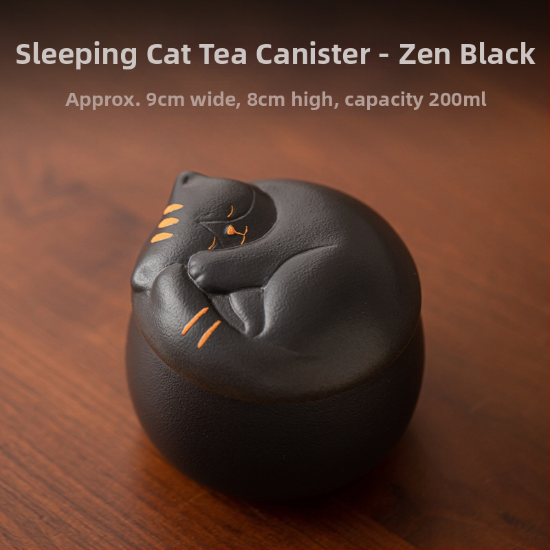 Loominguline armas lemmikloomade teekann, kassilõbus kivinõude teeladu, niiskuskindel keraamiline väike suletud hoiukann, mini teekann