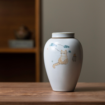 Τσαγιέρα Guanyao Lucky Cat Κεραμική, Σιδερένια, Μεγάλη Τσαγιέρα Ruyao, Σφραγισμένη Συσκευασία Τσαγιού