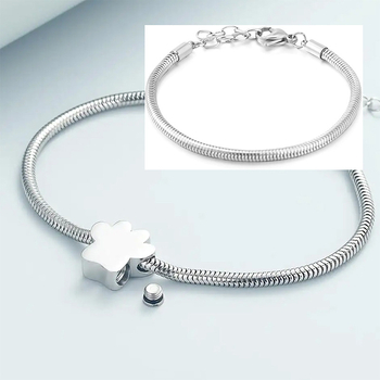 Βραχιόλι Amazon Dog Paw Ash για να τιμήσετε τα αγαπημένα σας πρόσωπα και τα κατοικίδια, δημιουργικό, ανοιχτό βραχιόλι τεφροδόχου, μπουκάλι αρώματος, αιθέριο έλαιο