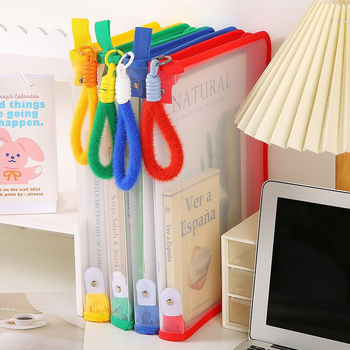 Ins College Student A4 failikott lukuga suure mahutavusega läbipaistev testpaber õpikute sorteerimine kaasaskantav hoiukott