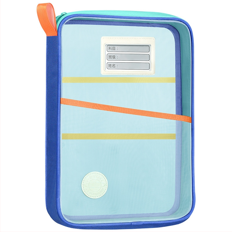 „Huajie“ A4 formato dokumentų krepšys, permatomas dokumentų krepšys su dideliu atidarymu, mokomųjų knygų krepšys mokiniams, dalykų klasifikavimo krepšys