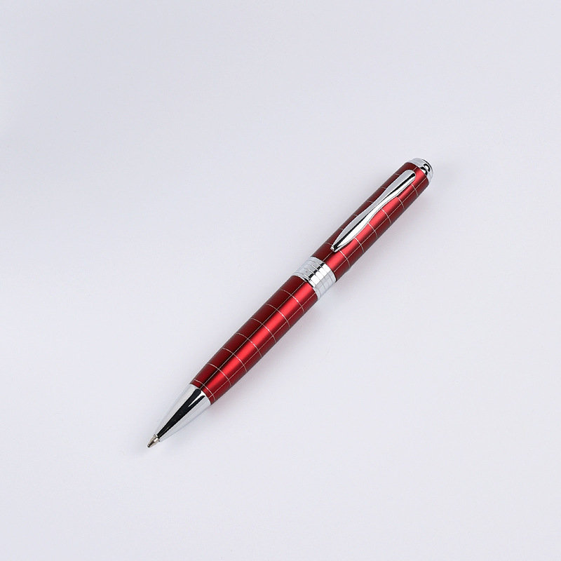 Gyártói nagykereskedelmi többszínű forgó fém hálós golyóstoll üzleti reklám ajándék közepes olajtoll nyomtatott logóval