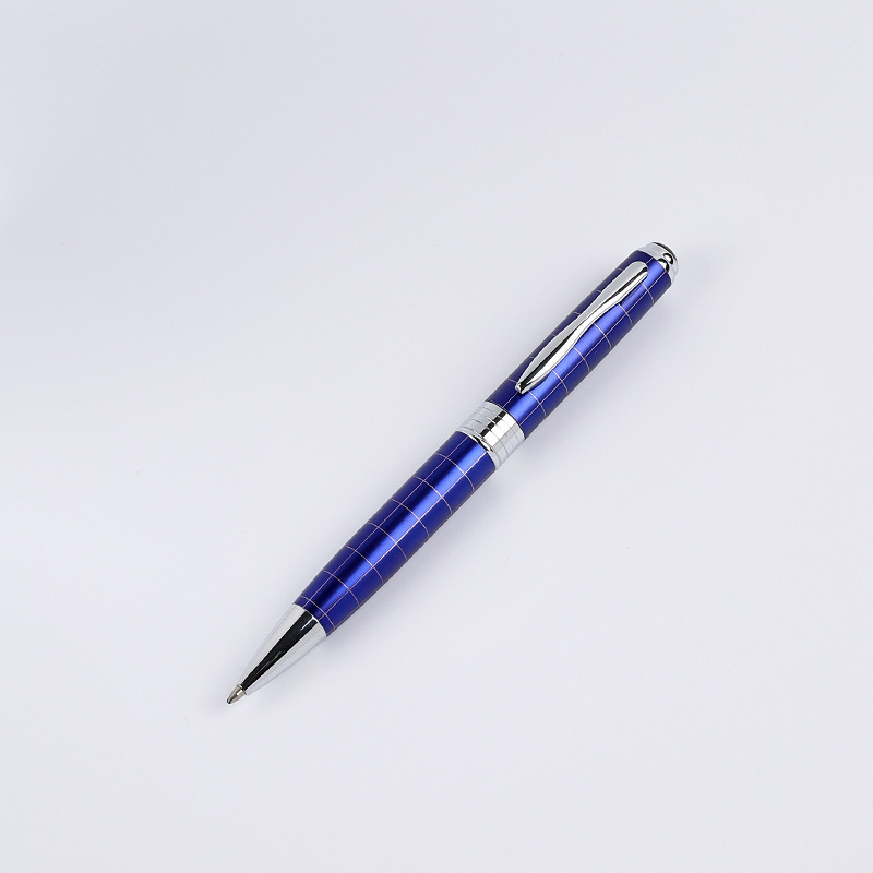 Gyártói nagykereskedelmi többszínű forgó fém hálós golyóstoll üzleti reklám ajándék közepes olajtoll nyomtatott logóval