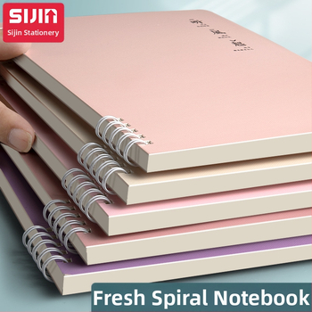 „Morandi“ spalvotas spiralinis užrašų knygelė B5 formatu, sustorintas spiralinis horizontalių linijų užrašų knygelė, vertingas studentų užrašų knygelė