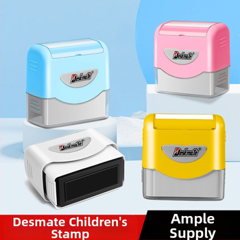 Desmei KL1444 gaismjutīga zīmoga materiāla vairumtirdzniecības rūpnīcas bērnudārza skolas bērnu drēbju nosaukuma zīmogs