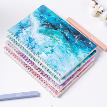 Pārrobežu spoļu grāmata 4 marmora raksta grāmata ar augstu krāsu vērtību ins vēja grāmata horizontālas līnijas piezīmju grāmatiņa