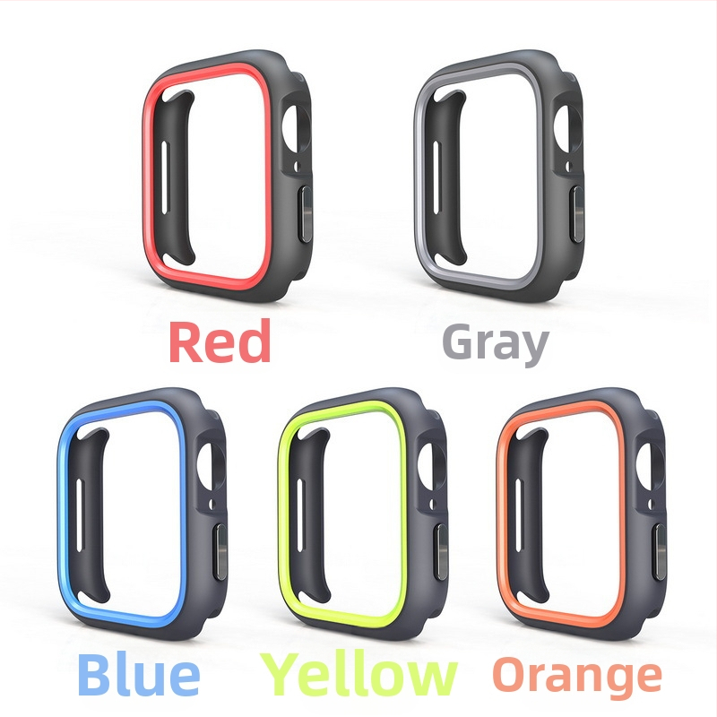 За Apple Watch 10/9/8/7 Apple Watch Hollow, двуцветен защитен калъф, ултра защитен калъф 49 мм