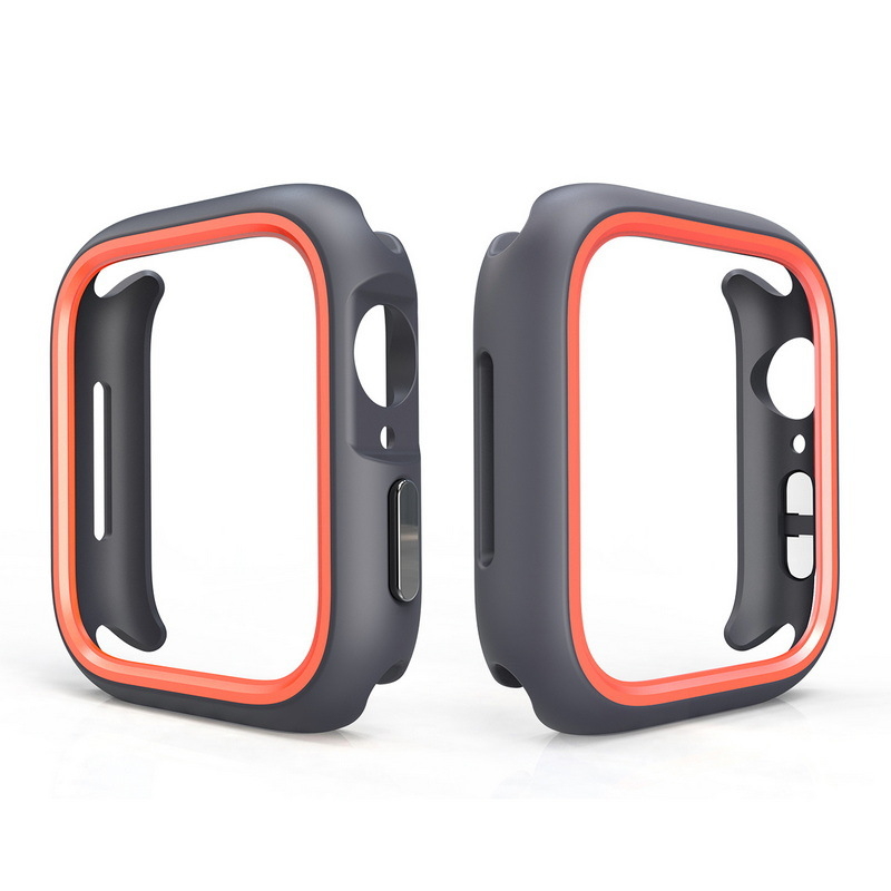 Apple Watch 10/9/8/7 Apple Watch dobais divu krāsu aizsargapvalks, īpaši aizsargājošs korpuss, 49 mm