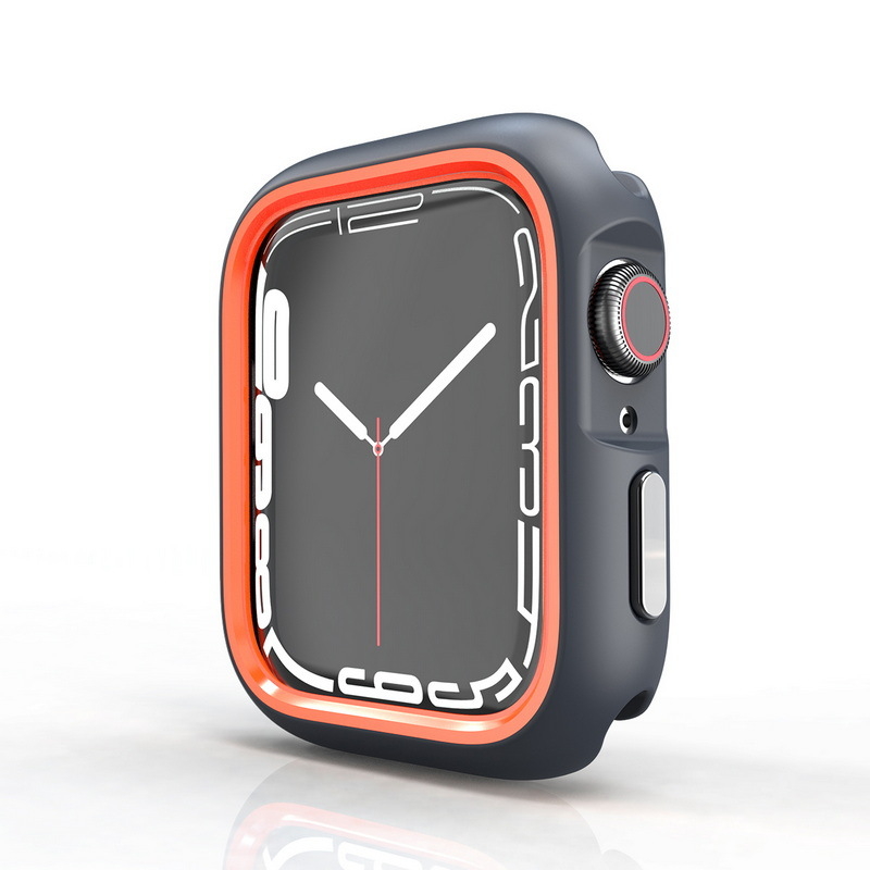 Apple Watch 10/9/8/7 Apple Watch dobais divu krāsu aizsargapvalks, īpaši aizsargājošs korpuss, 49 mm