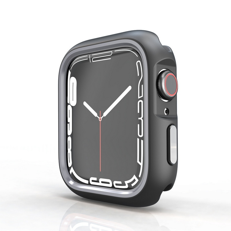 Apple Watch 10/9/8/7 Apple Watch dobais divu krāsu aizsargapvalks, īpaši aizsargājošs korpuss, 49 mm