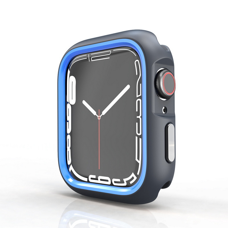 Apple Watch 10/9/8/7 Apple Watch dobais divu krāsu aizsargapvalks, īpaši aizsargājošs korpuss, 49 mm