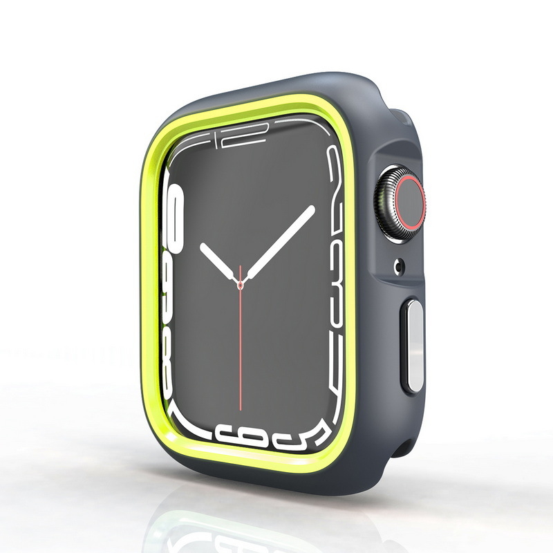 Apple Watch 10/9/8/7 Apple Watch dobais divu krāsu aizsargapvalks, īpaši aizsargājošs korpuss, 49 mm