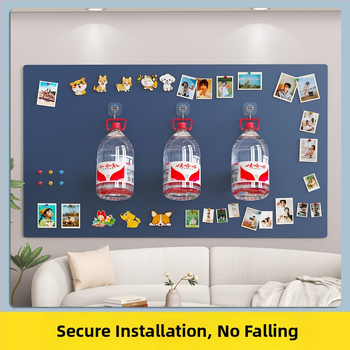 Nuotraukų sienos fono lenta Buitinė magnetinė šaldytuvo magnetinė vitrina be perforatorių Pakabinama dekoratyvinė pranešimų lenta Juoda lentos sienos lipdukas