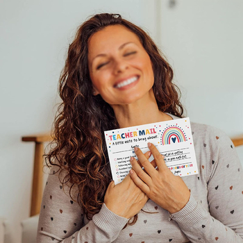 50 lap/csomag, Szivárványos Boldog Magatartást Támogató Tanári Magatartást Támogató Képeslap