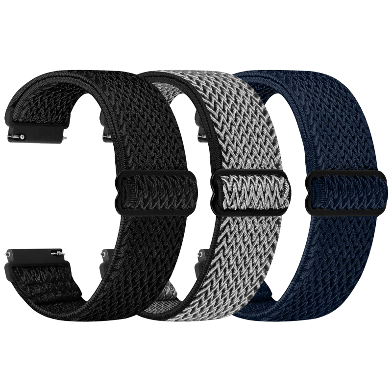 Tehase otsemüük 20/22 mm sobib HuaWei gt3-le lainemustriga elastne riba W-mustriga väikese pandlaga randmerihm