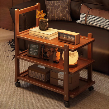 Keskaegses stiilis diivani kõrvallaud, teetuba, teisaldatav käru, elutuba, kodu, väike korter, kohvilaud 2025. aasta uus kuum stiil