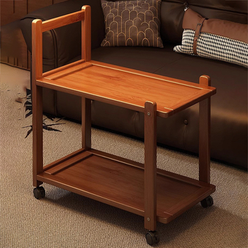 Keskaegses stiilis diivani kõrvallaud, teetuba, teisaldatav käru, elutuba, kodu, väike korter, kohvilaud 2025. aasta uus kuum stiil