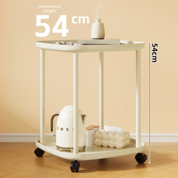 Tehase otsene hulgimüük külglaua hoiuriiul kreemjas tuulega väike kohvilaud kodune loominguline diivan külglaud ratastega mobiilne voodi