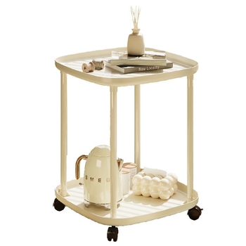 Tehase otsene hulgimüük külglaua hoiuriiul kreemjas tuulega väike kohvilaud kodune loominguline diivan külglaud ratastega mobiilne voodi