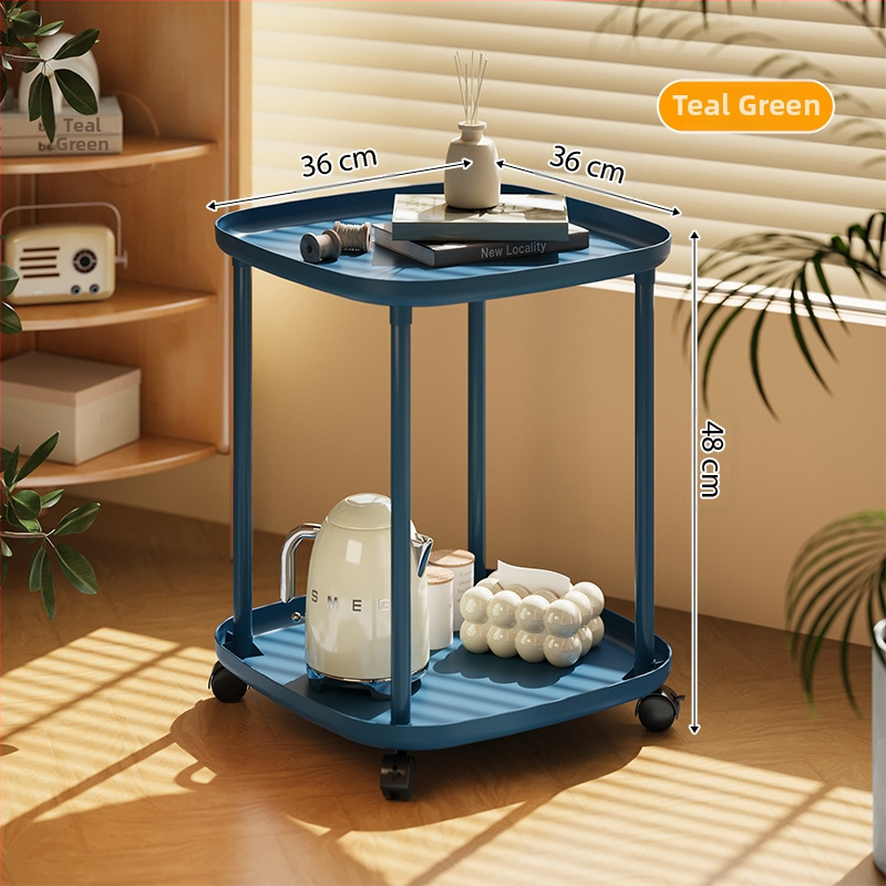 Tehase otsene hulgimüük külglaua hoiuriiul kreemjas tuulega väike kohvilaud kodune loominguline diivan külglaud ratastega mobiilne voodi