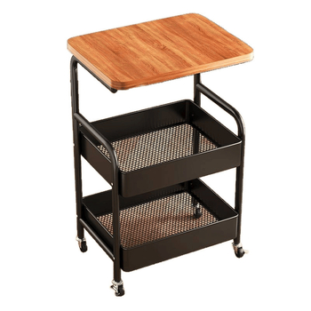 Keskaegses stiilis käru suupisteriiul retro elutoa mobiilne kohvilaud külgkapp diivan külglaud väike laud hoiustamine