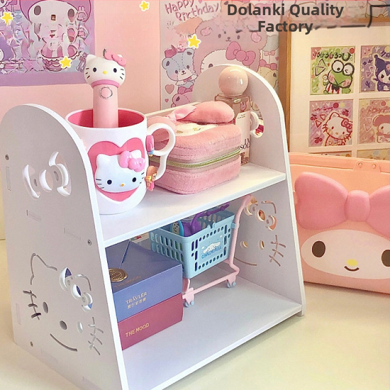 Asztali tárolóállvány, tároló, Hellokitty szobadekoráció, pulton lévő tárolódoboz, stílusos gyerekasztal