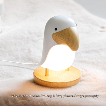 Kreatív fa madár éjszakai fény USB töltő Bluetooth audio hangulatfény gyerekeknek éjjeliszekrény hálószoba led alvófény