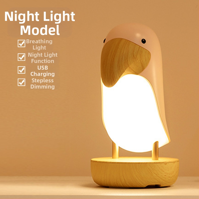 Kreatív fa madár éjszakai fény USB töltő Bluetooth audio hangulatfény gyerekeknek éjjeliszekrény hálószoba led alvófény
