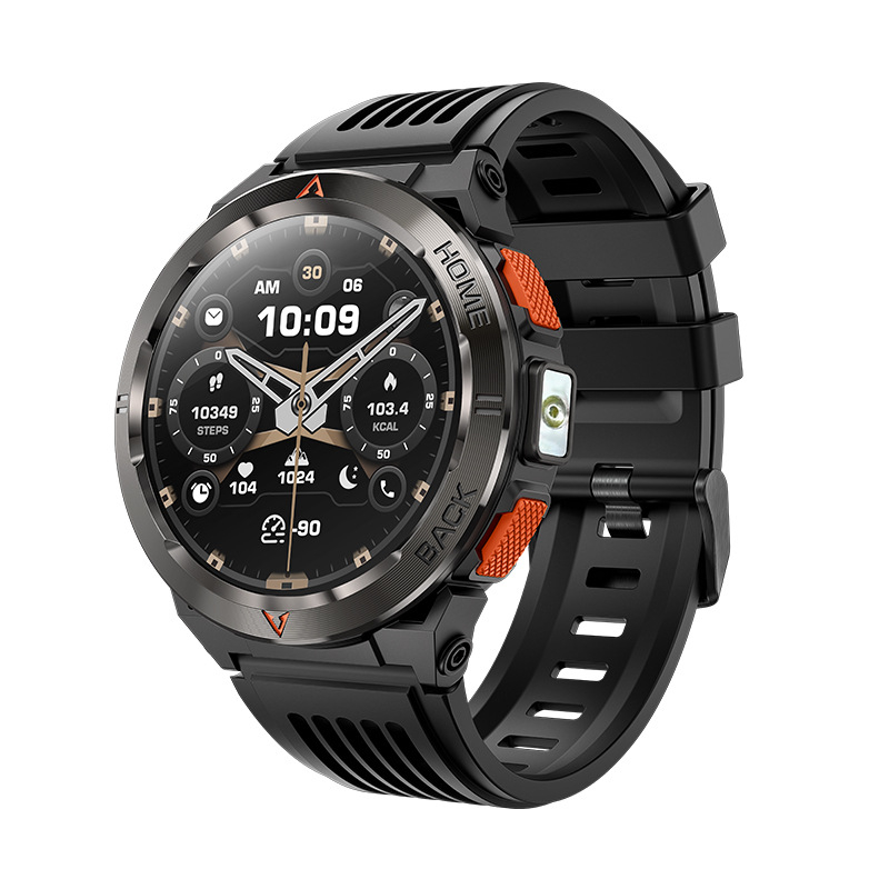 Uus Gs500 nutikell Bluetooth-kõne, GPS-positsioneerimine, sporditaskulamp, pulsisageduse ja vererõhu mõõtmise veekindel nutikell