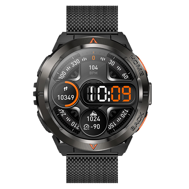 Uus Gs500 nutikell Bluetooth-kõne, GPS-positsioneerimine, sporditaskulamp, pulsisageduse ja vererõhu mõõtmise veekindel nutikell