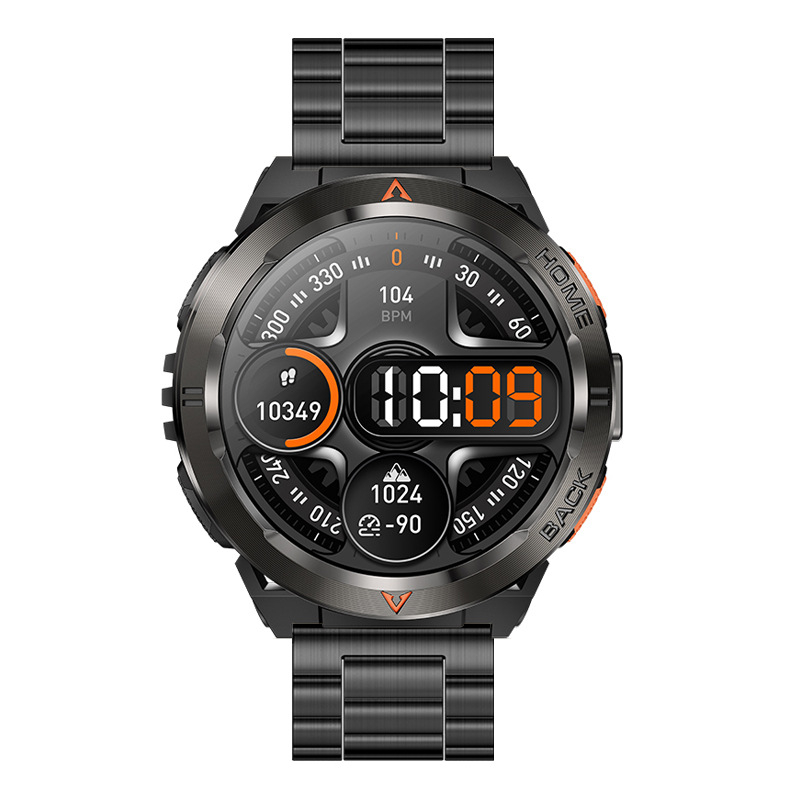 Uus Gs500 nutikell Bluetooth-kõne, GPS-positsioneerimine, sporditaskulamp, pulsisageduse ja vererõhu mõõtmise veekindel nutikell