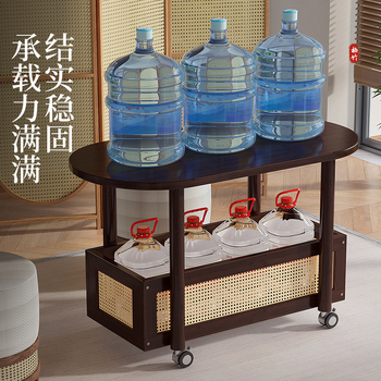 Liigutatav kohvilaud, kerge luksuslik ja luksuslik elutuba, väike korter, väike teelaud, hoiuriiul, diivani kõrvallaud, külgkapp