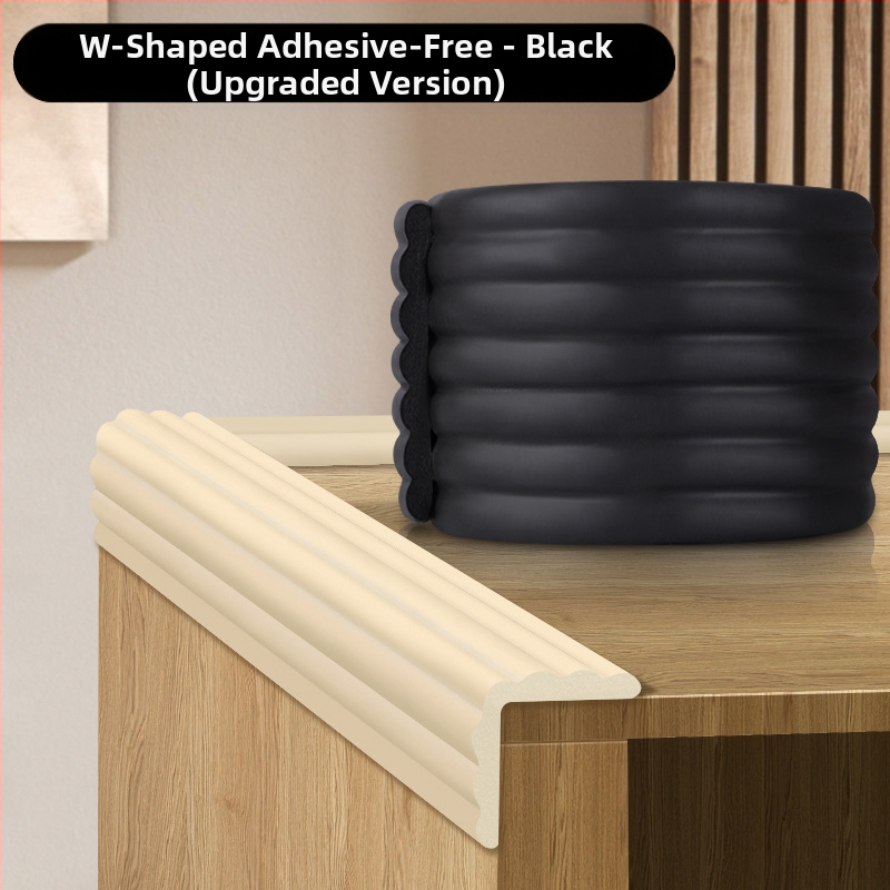 Kokkupõrkevastane riba majapidamisnurga kohvilaua servakate keskkonnakaitse NBR materjalist mittetoksiline mittenakkuv kokkupõrkevastane pehme servakaitseriba 2 m