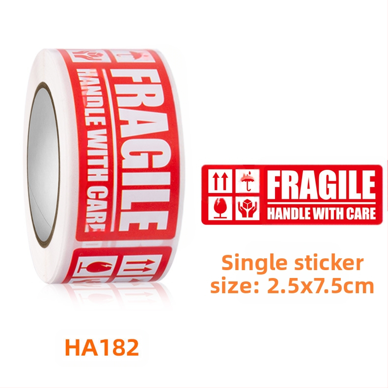 TÖRÉKENY matricák, óvatosan kezelendő, ne nyomkodja, ne ejtse le, figyelmeztető táblák, öntapadós címkék, tekercses matricák