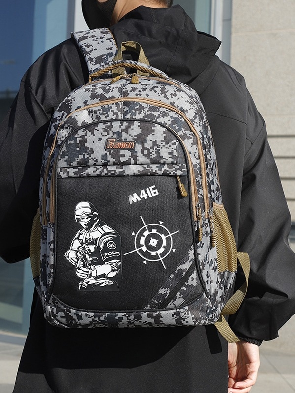 Kamuflaažseljakoti tootja otsemüük Pubg kolmetasandiline seljakott algkooliõpilaste seljakott 1.-3.-6. klassile