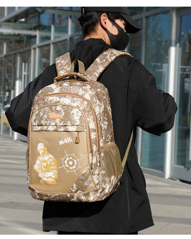 Kamuflaažseljakoti tootja otsemüük Pubg kolmetasandiline seljakott algkooliõpilaste seljakott 1.-3.-6. klassile