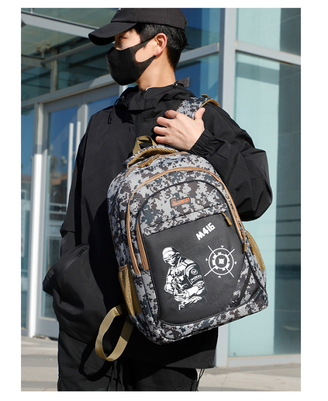 Kamuflaažseljakoti tootja otsemüük Pubg kolmetasandiline seljakott algkooliõpilaste seljakott 1.-3.-6. klassile