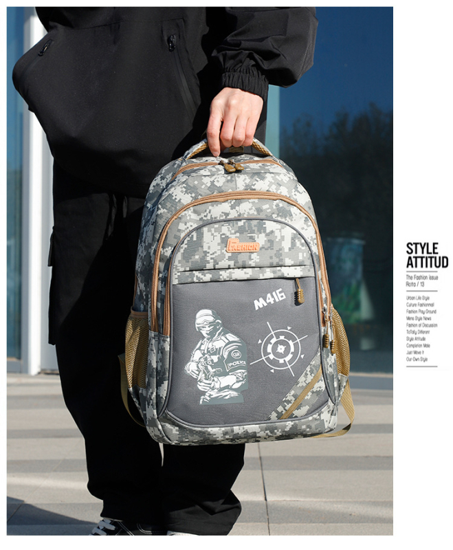 Kamuflaažseljakoti tootja otsemüük Pubg kolmetasandiline seljakott algkooliõpilaste seljakott 1.-3.-6. klassile